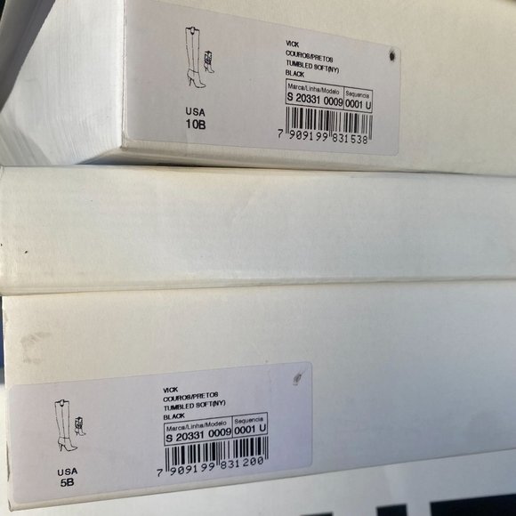 NIB SCHUTZ VICK BLACK KNEE HIGH LEATHER BOOTS SZ 6.5B 6B - Picture 10 of 11